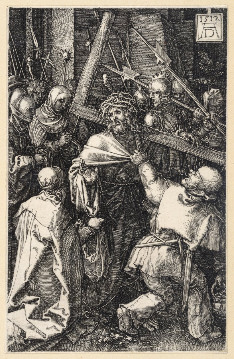 Der Schmerzensmann an der Geißelsäule (Kupferstich-Passion) von Albrecht Dürer