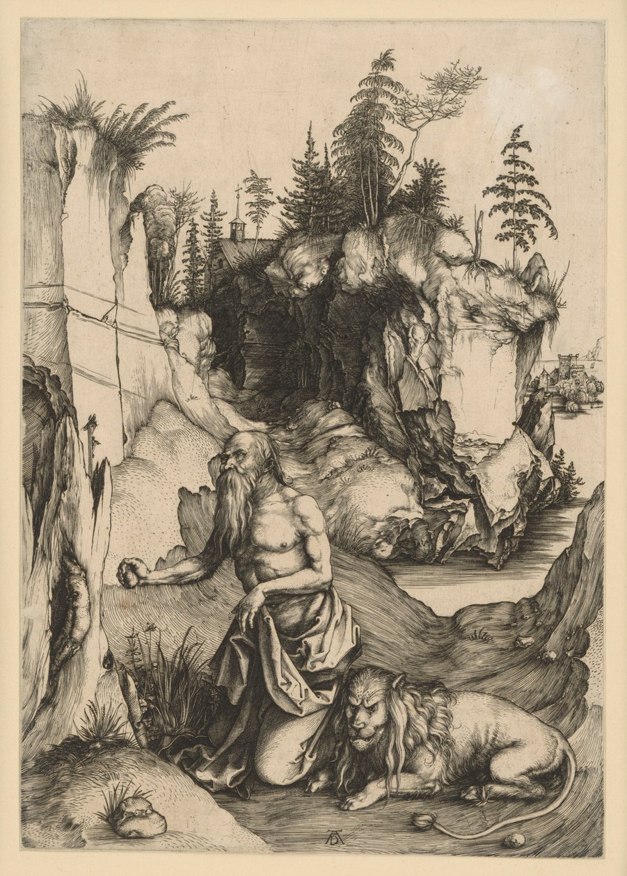 Der hl. Hieronymus in der Wüste von Albrecht Dürer