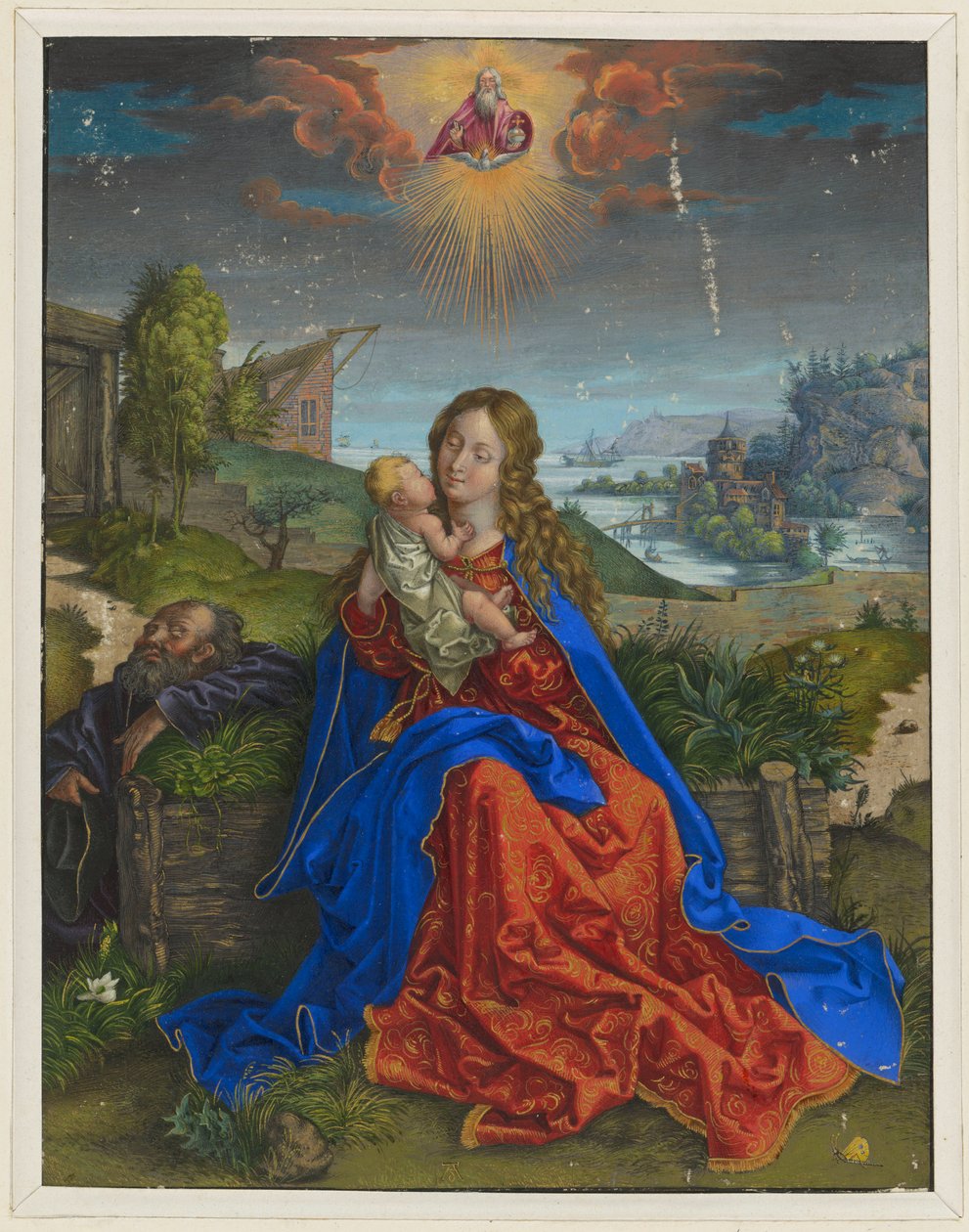 Die Heilige Familie mit dem Schmetterling von Albrecht Dürer