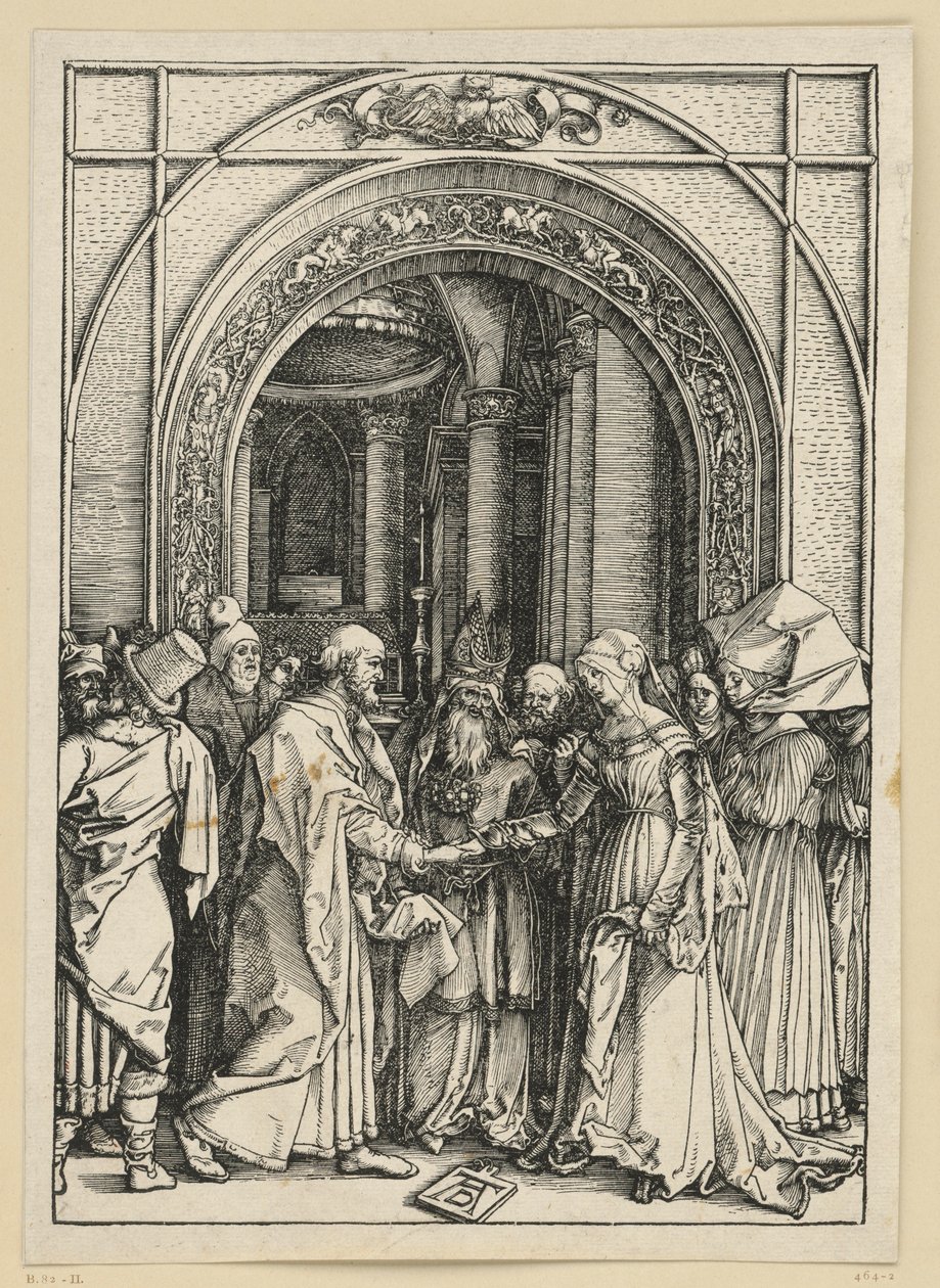 Die Verlobung der Maria (Marienleben) von Albrecht Dürer