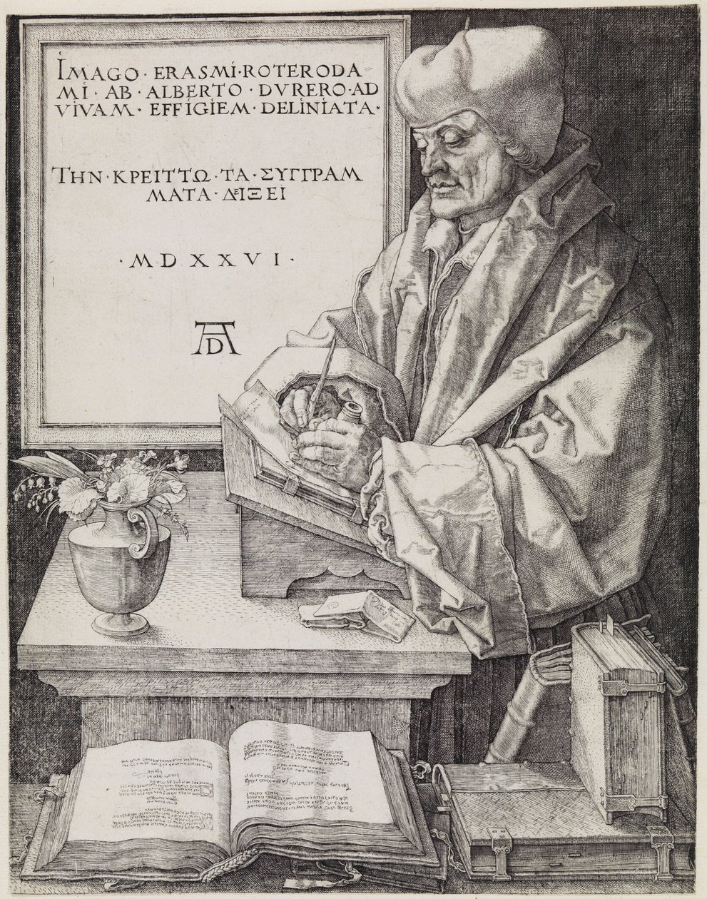 Erasmus von Rotterdam von Albrecht Dürer