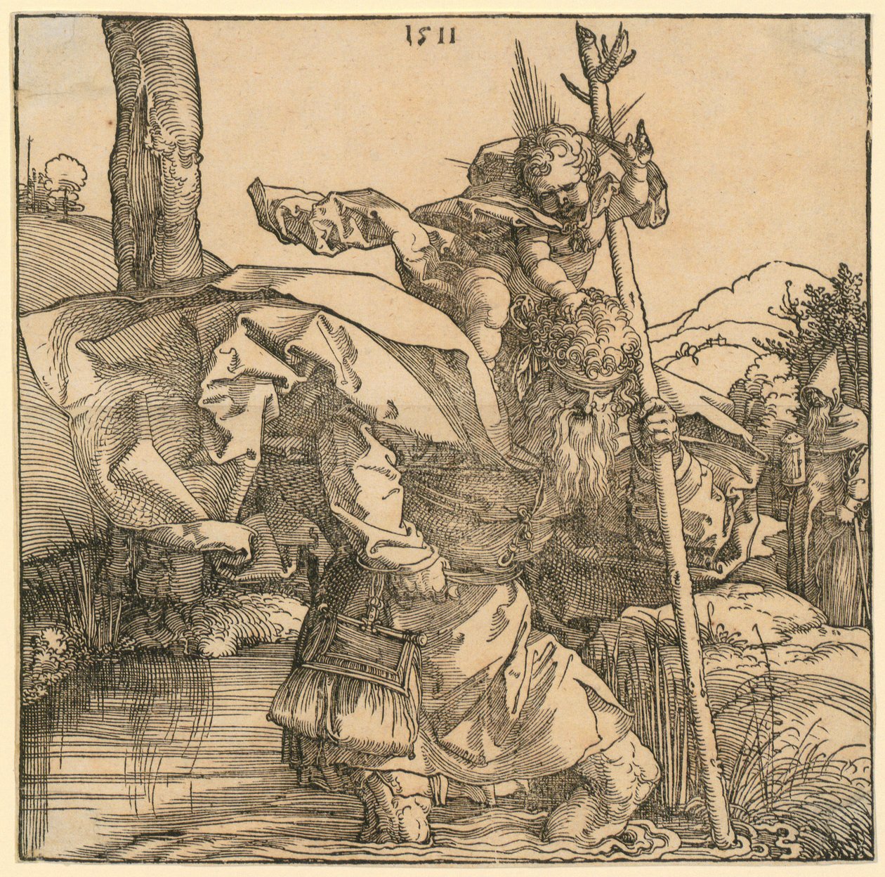 Heilige Familie mit Joachim und Anna unter dem Baum von Albrecht Dürer