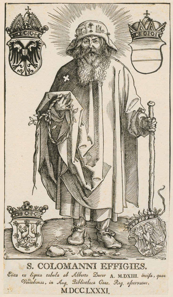 Heilige Sippe mit zwei musizierenden Engelsknaben von Albrecht Dürer