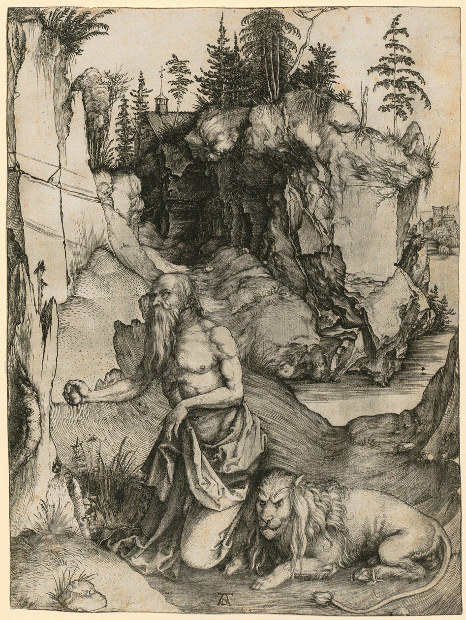 Heiliger Hieronymus in der Wüste von Albrecht Dürer