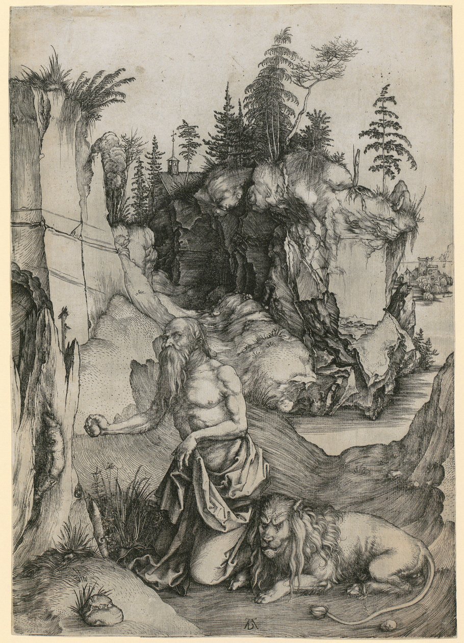 Heiliger Hieronymus in der Wüste von Albrecht Dürer