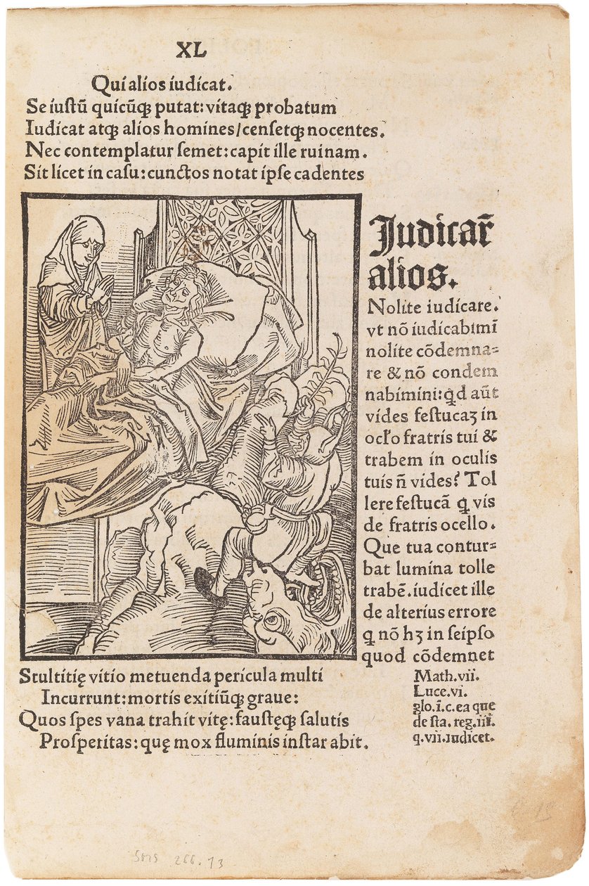 Illustration zum Buch Narrenschiff von Sebastian Brant, 1494 von Albrecht Dürer