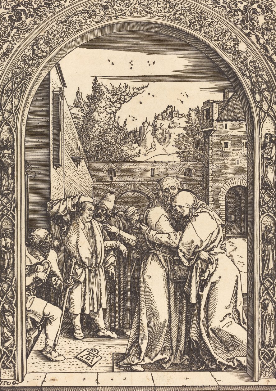 Joachim und Anna am Goldenen Tor, 1504 von Albrecht Dürer