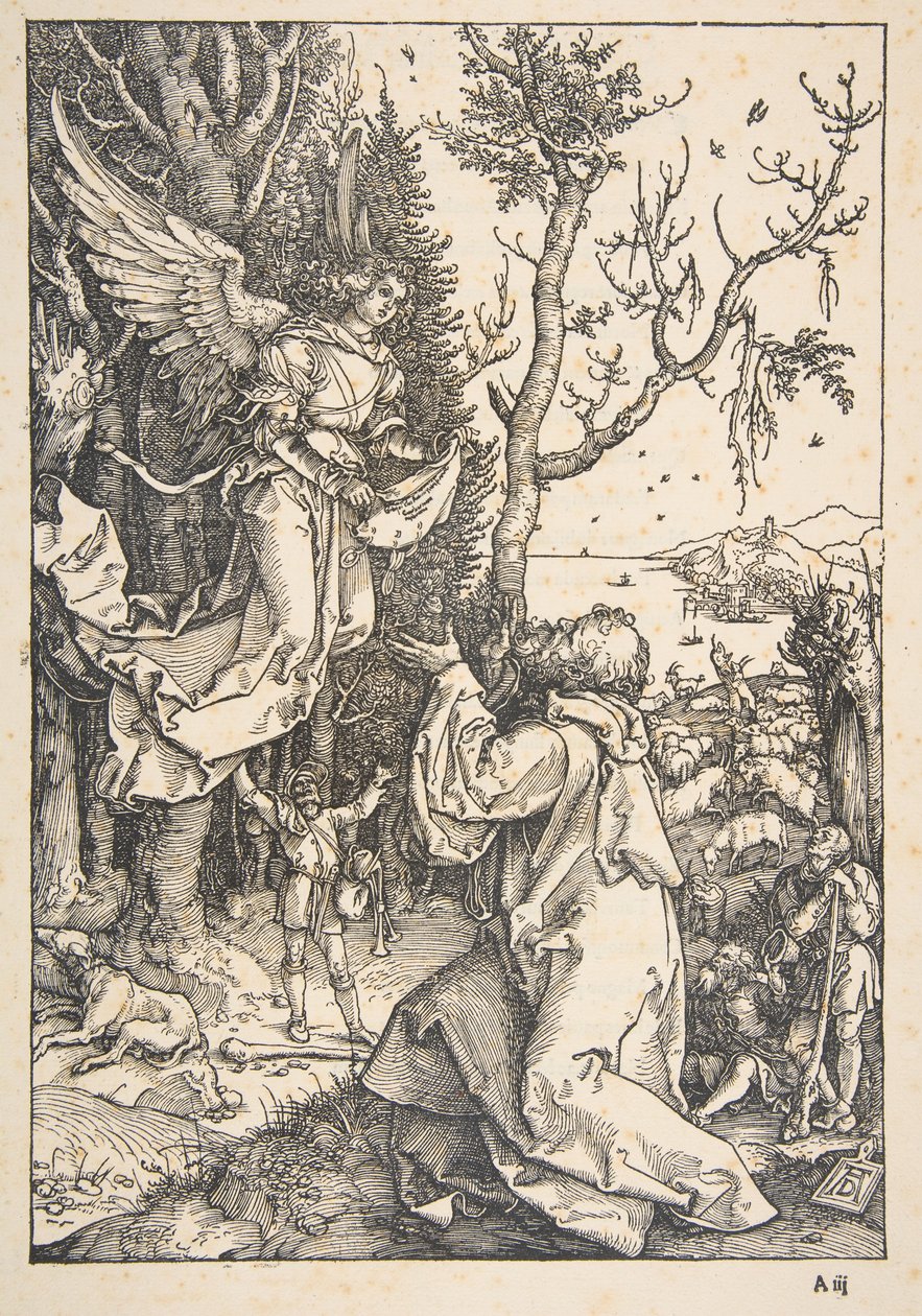 Joachim und der Engel, aus "Das Leben der Jungfrau" von Albrecht Dürer