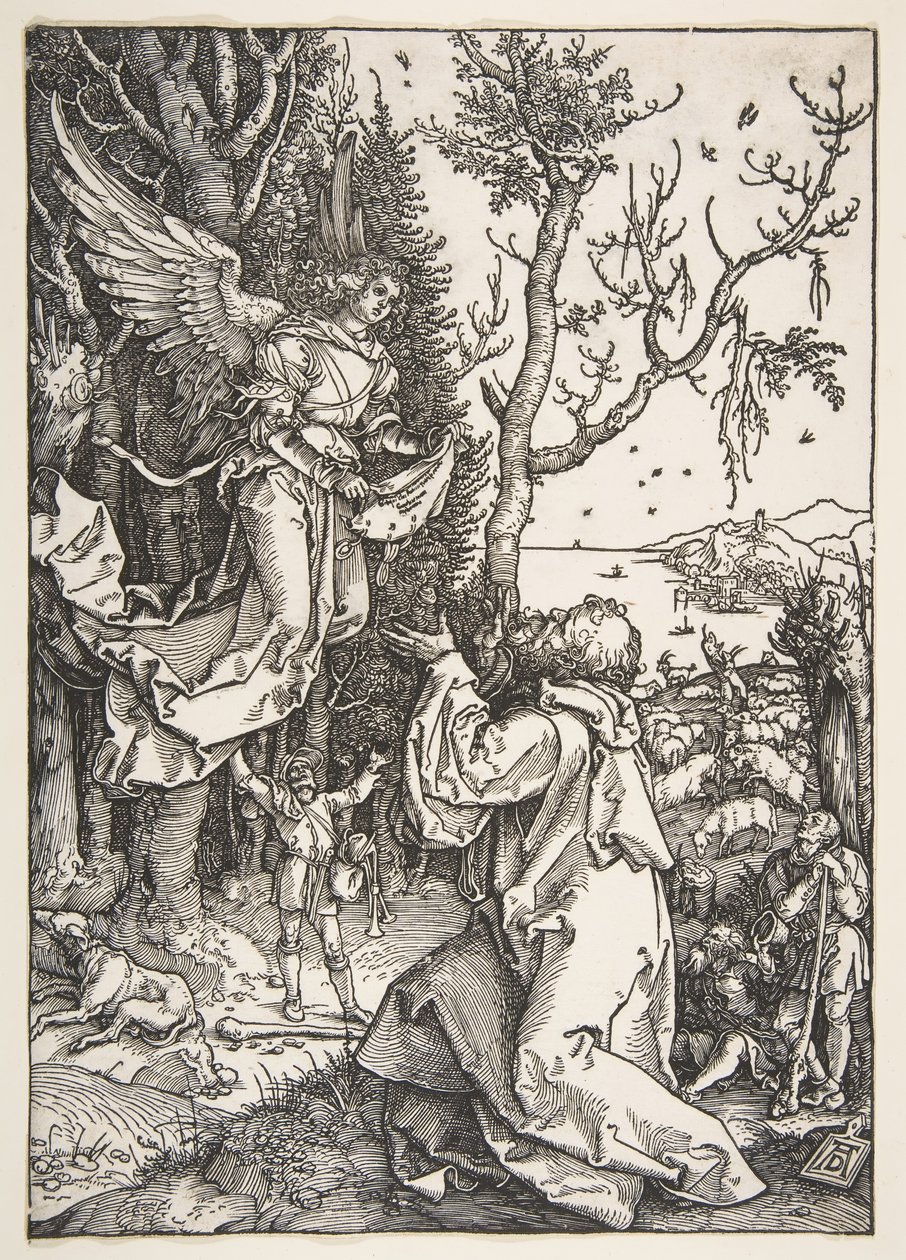 Joachim und der Engel, aus Das Leben der Jungfrau, ca. 1504 von Albrecht Dürer