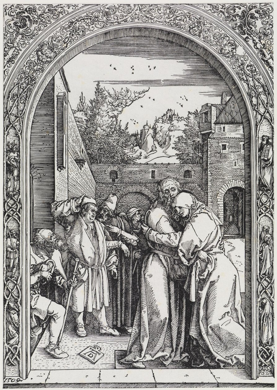 Joachim und Anna unter der Goldenen Pforte von Albrecht Dürer
