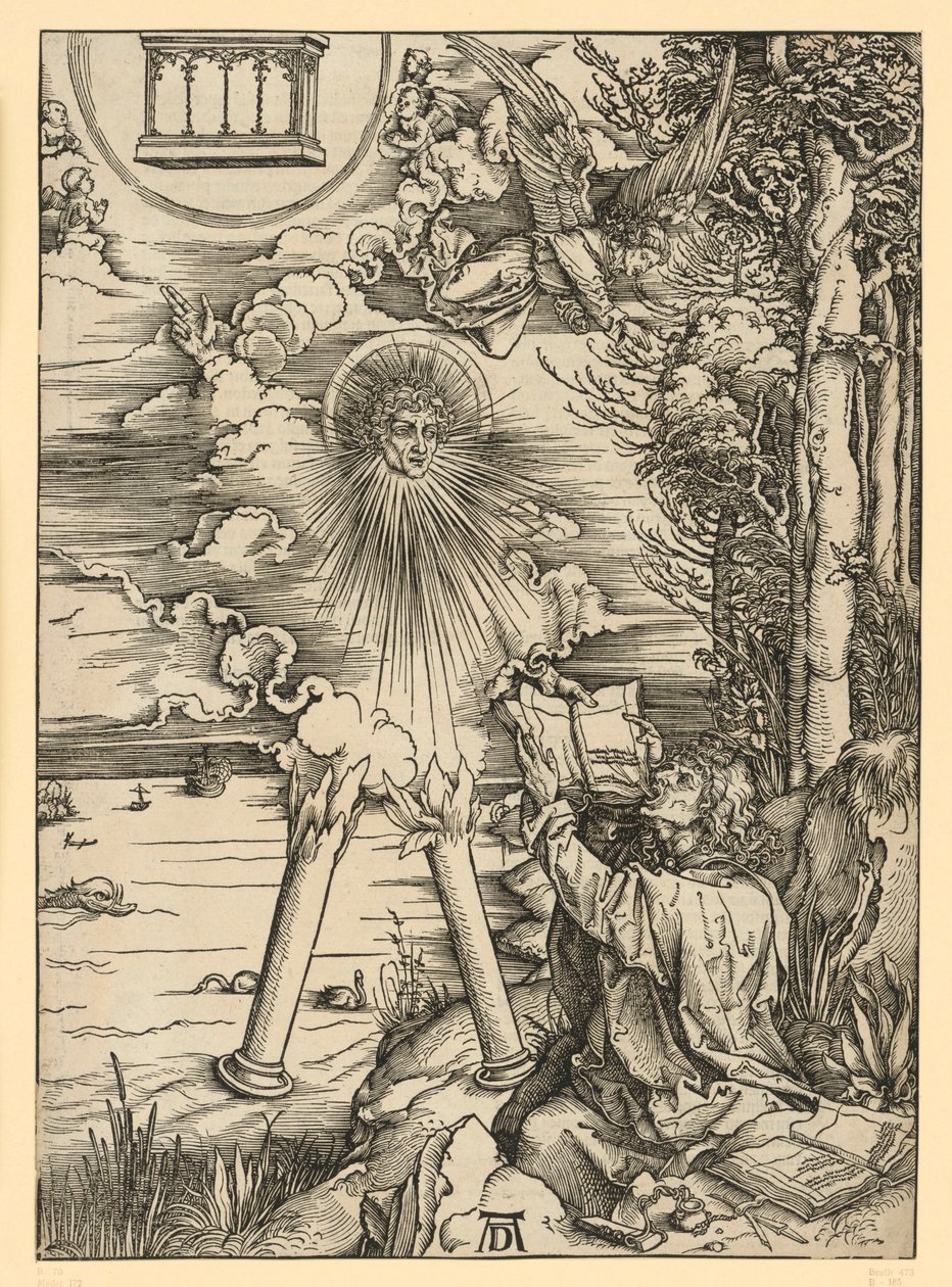 Johannes verschlingt das Buch (Apokalypse) von Albrecht Dürer