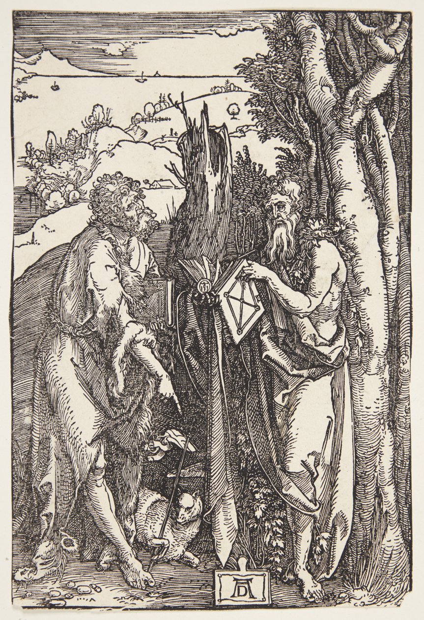 Johannes der Täufer und St. Onuphrius in der Wildnis von Albrecht Dürer