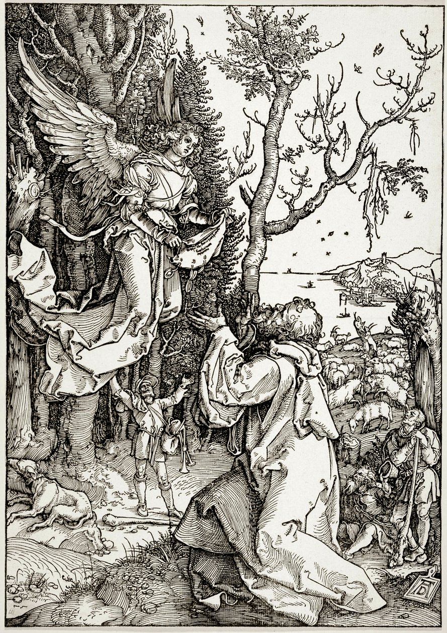 Das Leben der Jungfrau: Joachim und der Engel (Bartsch 78) von Albrecht Dürer