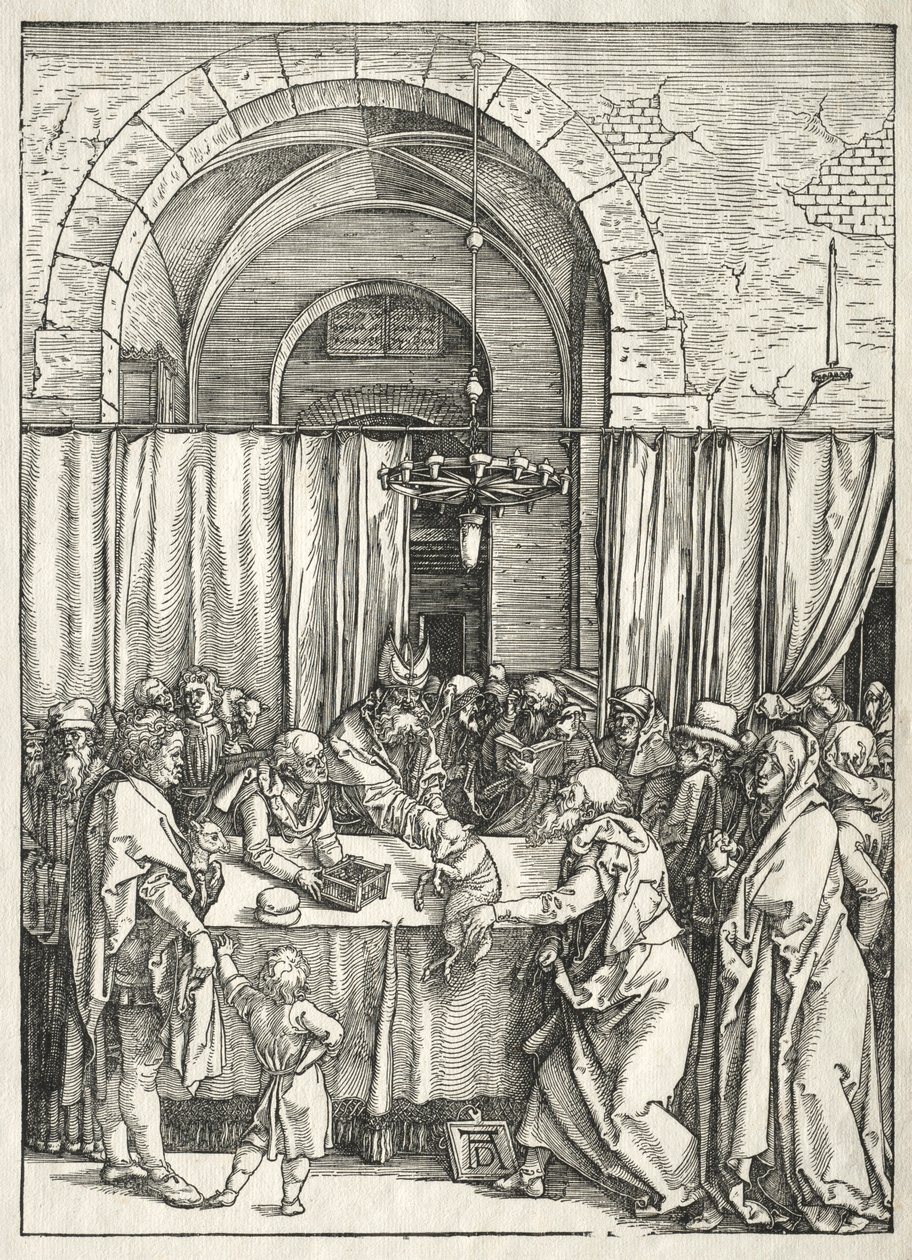 Leben der Jungfrau: Ablehnung des Opfers von Joachim, 1504-1505 von Albrecht Dürer