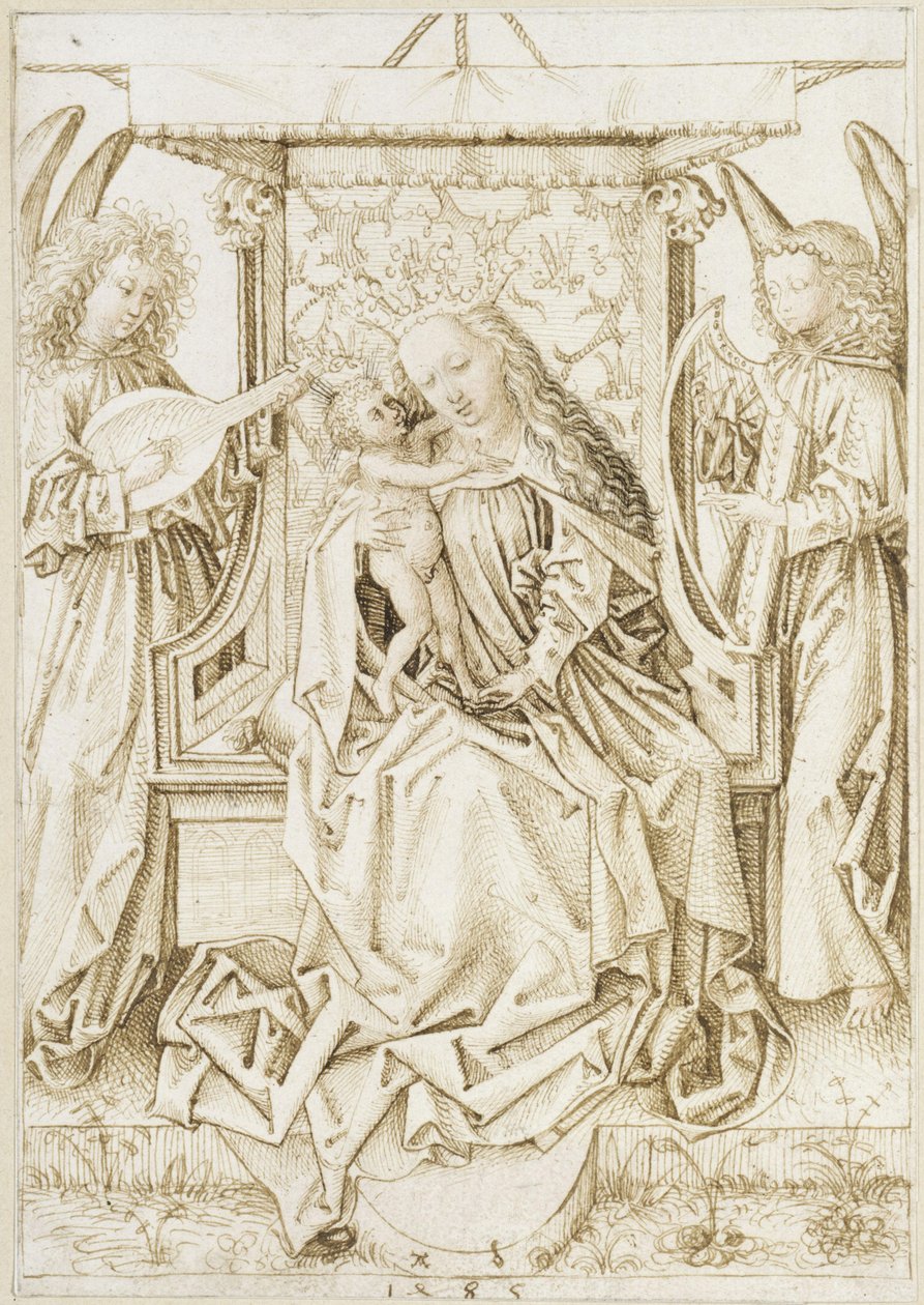 Madonna mit musizierenden Engeln von Albrecht Dürer