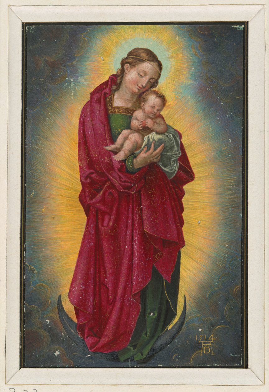 Maria Diadem und Kind auf der Mondsichel von Albrecht Dürer