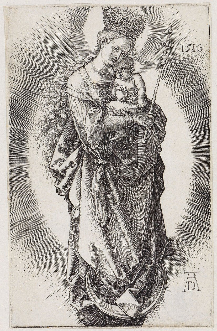 Maria mit Zepter und Sternenkrone von Albrecht Dürer