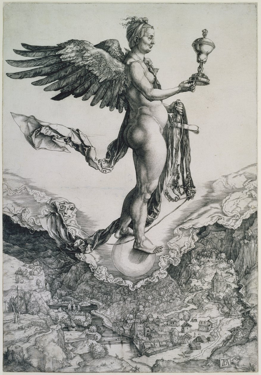 Nemesis (Das große Glück) von Albrecht Dürer