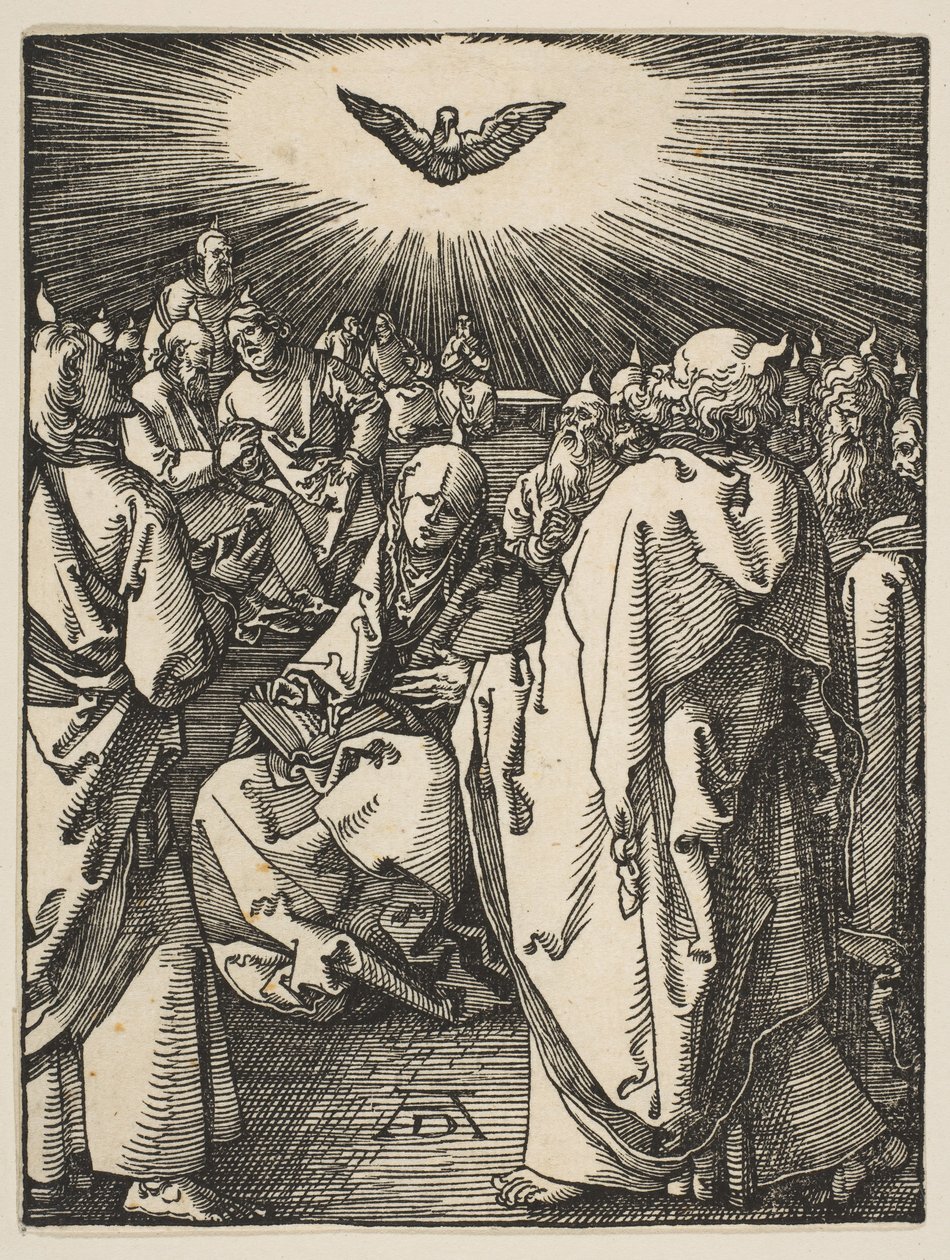 Pfingsten, aus Die kleine Passion von Albrecht Dürer