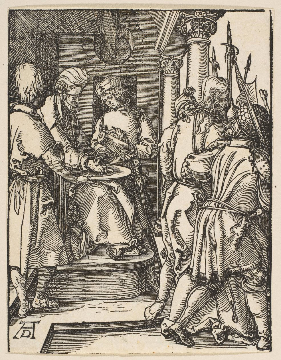 Pilatus wäscht seine Hände, aus Die Kleine Passion, ca. 1509 von Albrecht Dürer