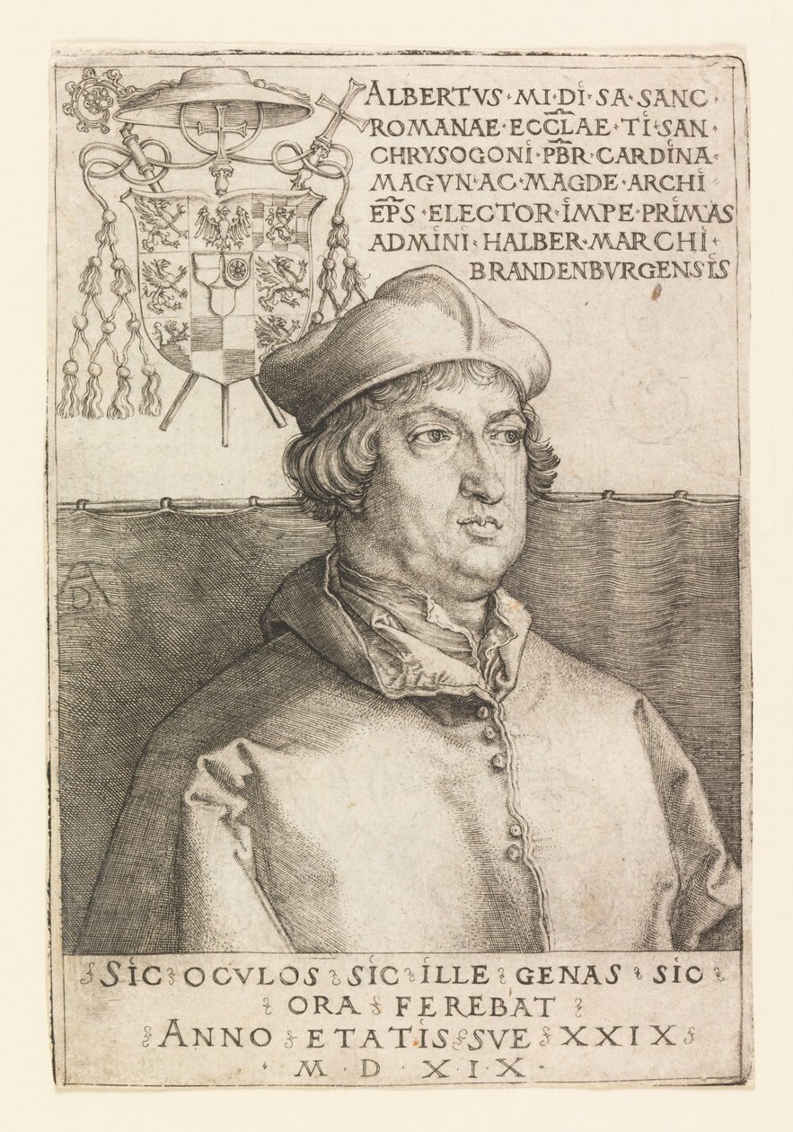 Porträt von Albert von Mainz von Albrecht Dürer