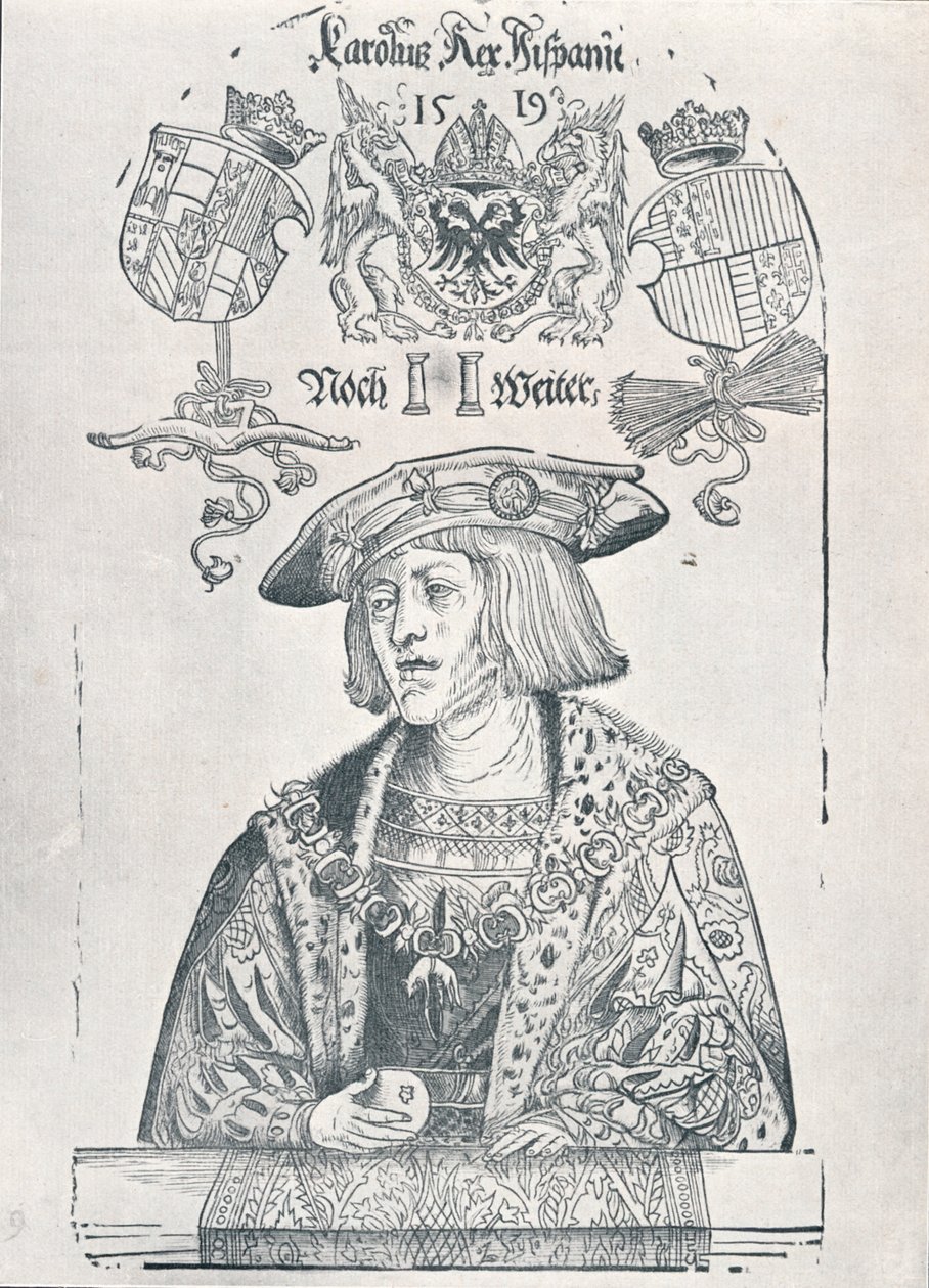 Porträt des Kaisers Karl V., 1519 1906 von Albrecht Dürer