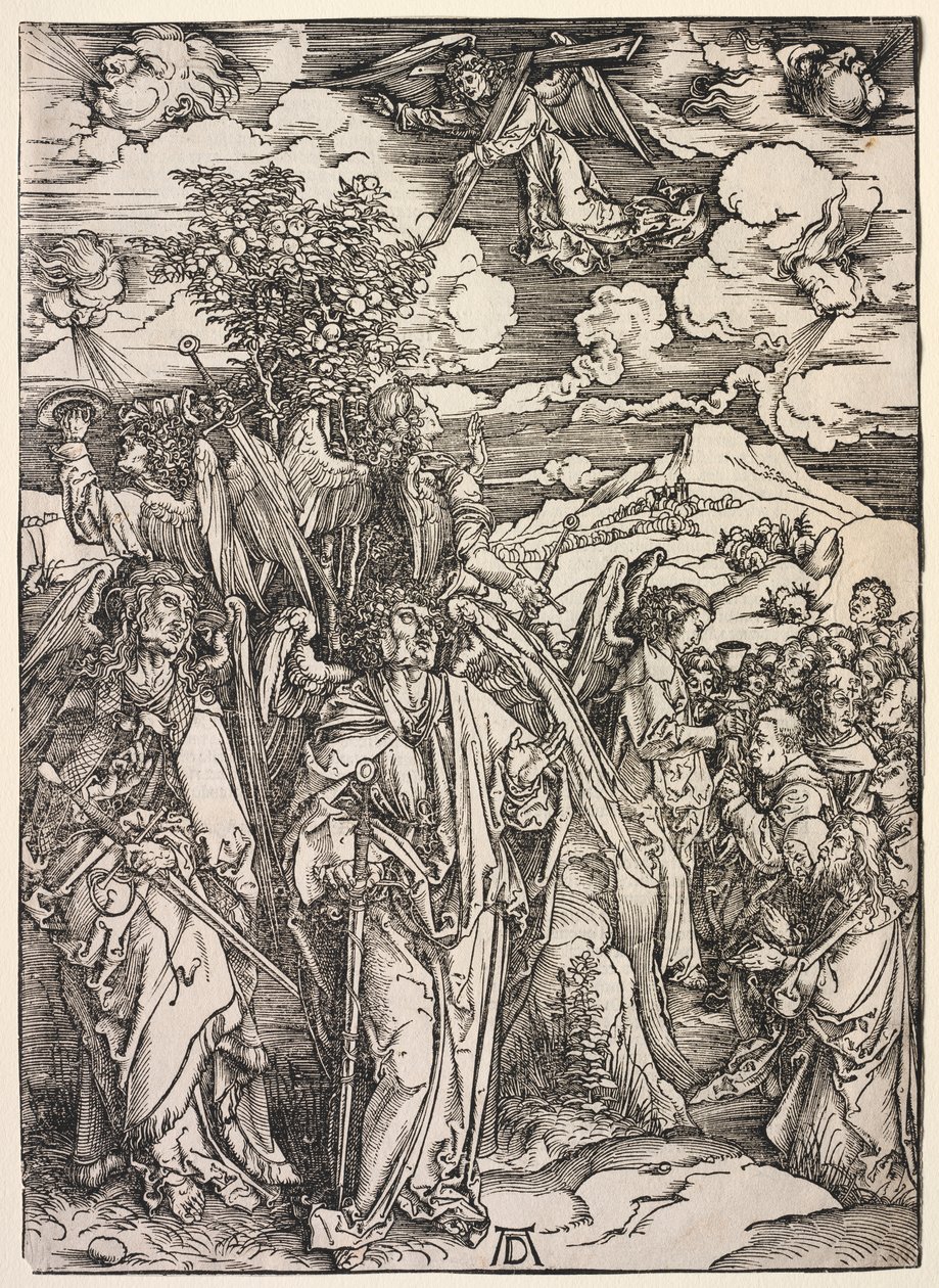 Offenbarung des Johannes: Vier Engel halten die Winde zurück von Albrecht Dürer