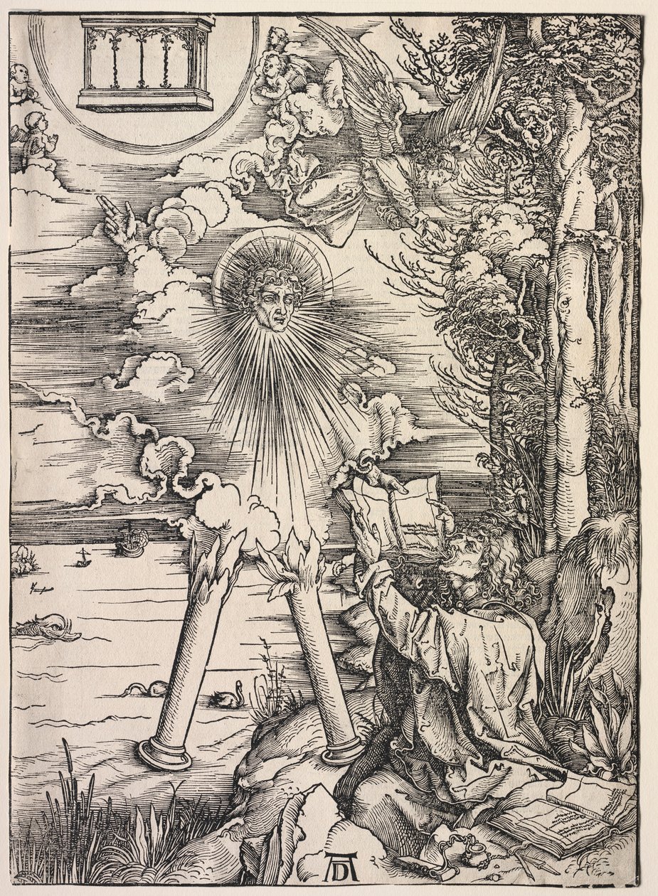 Offenbarung des Johannes: Johannes verschlingt die Bücher von Albrecht Dürer