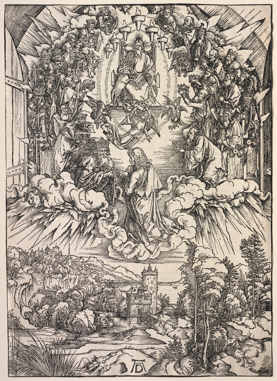 Offenbarung des Johannes: Johannes vor dem Thron von Albrecht Dürer