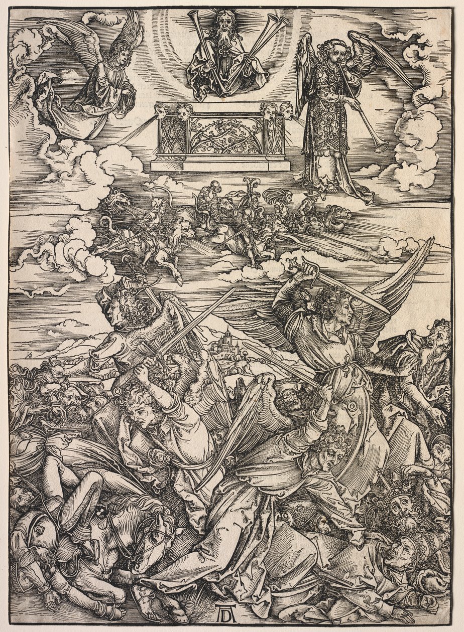 Offenbarung des Johannes: Die vier zerstörenden Engel von Albrecht Dürer