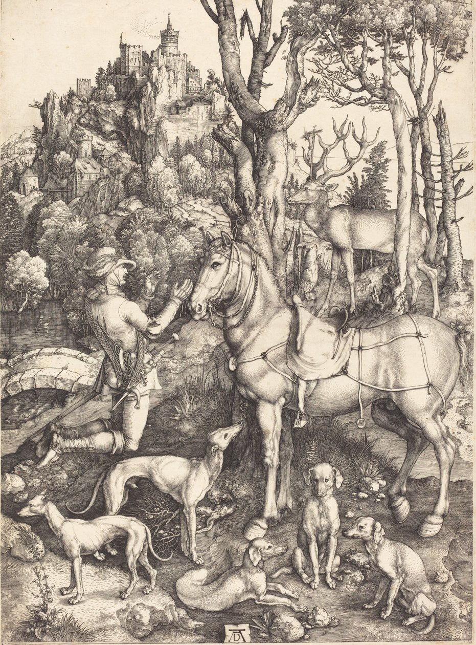 Heiliger Eustachius, ca. 1500-1501 von Albrecht Dürer