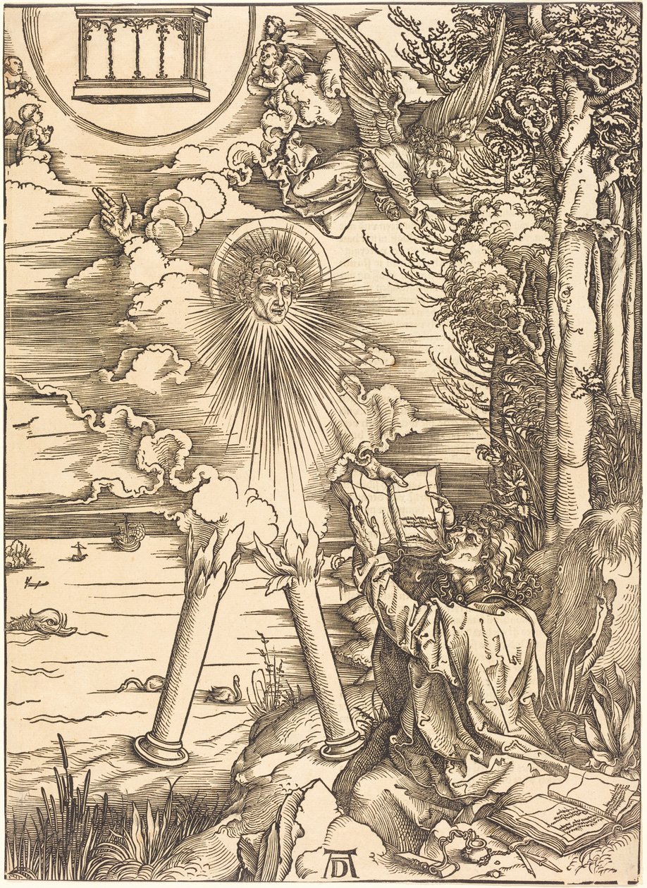 Johannes der Evangelist verschlingt das Buch von Albrecht Dürer