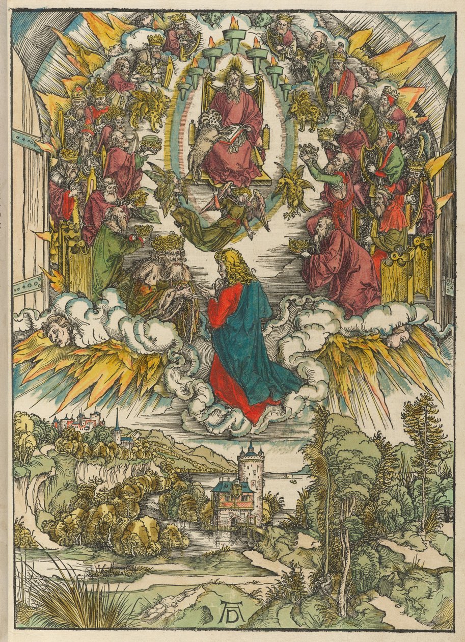 Johannes vor Gott und den Ältesten von Albrecht Dürer