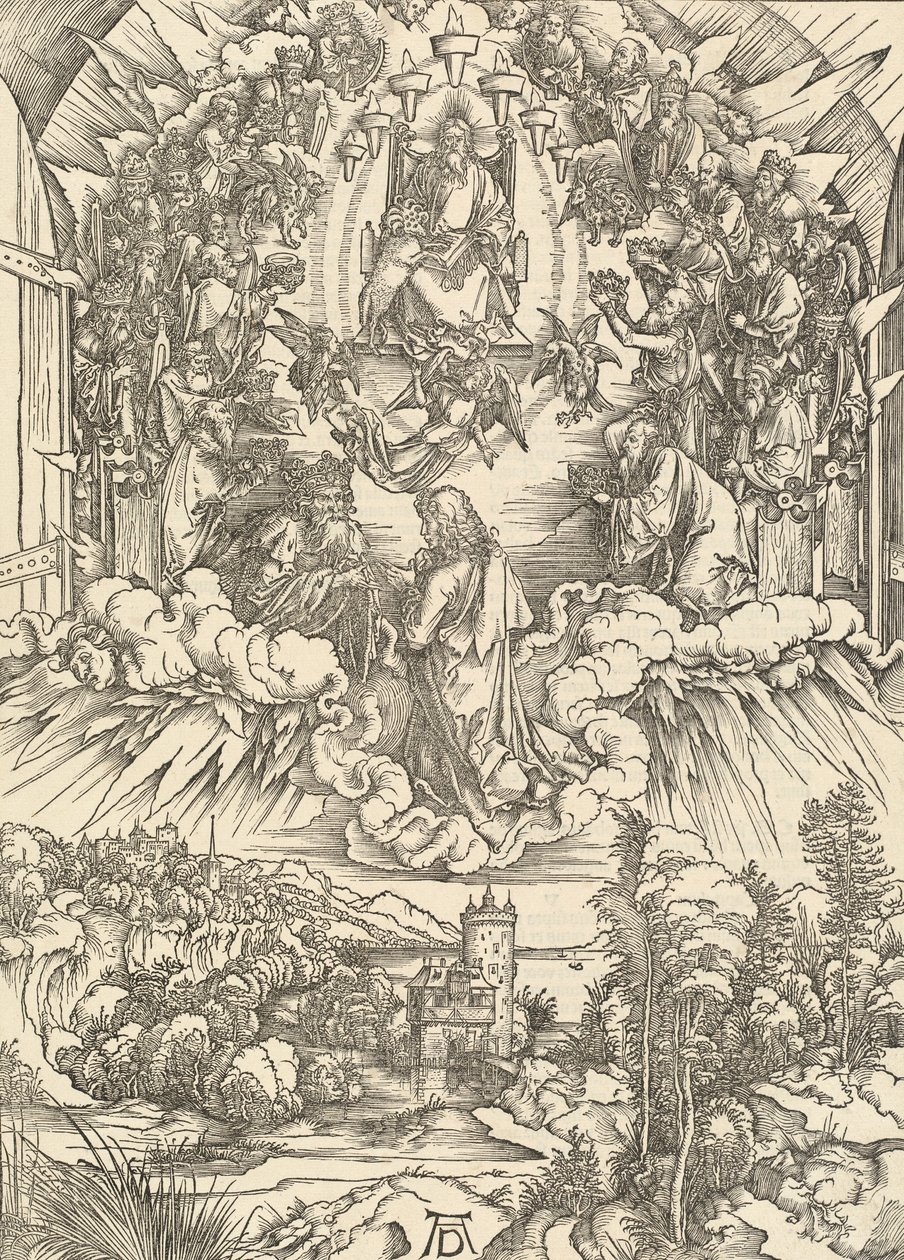 Johannes vor Gott und den Ältesten von Albrecht Dürer