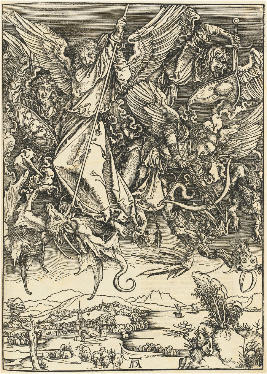 Der heilige Michael kämpft gegen den Drachen von Albrecht Dürer