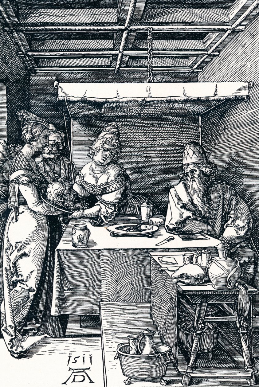 Salome präsentiert das Haupt von Johannes dem Täufer der Herodias, 1511 1906 von Albrecht Dürer