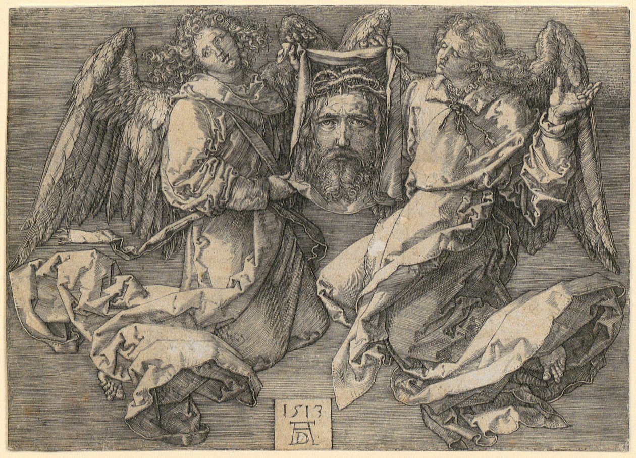 Schweißtuch, von zwei Engeln gehalten von Albrecht Dürer