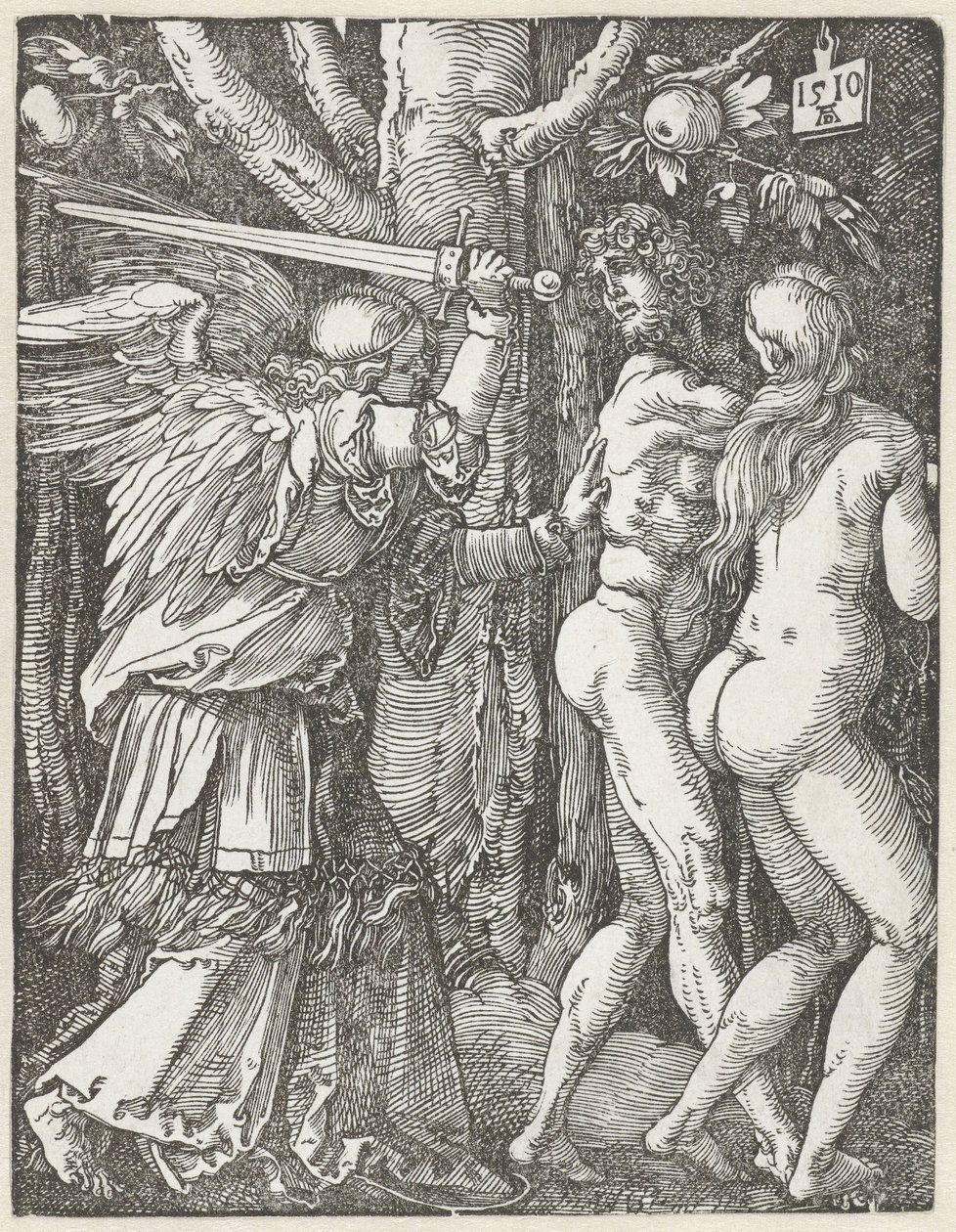 Kleine Passion: 2. Vertreibung aus dem Paradies von Albrecht Dürer