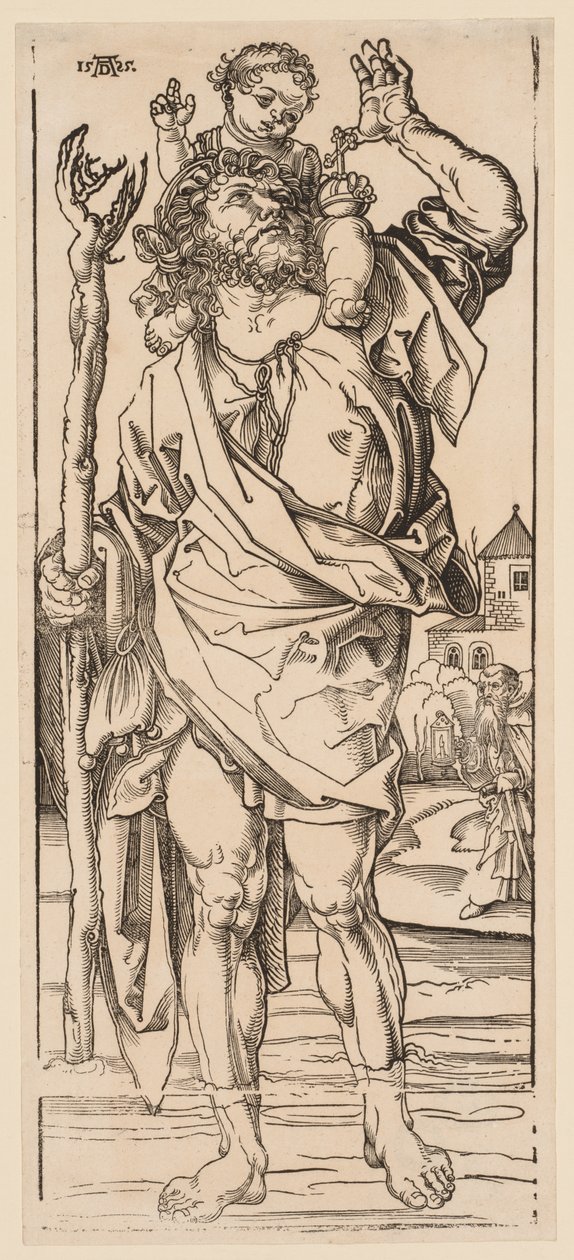 St. Christophorus überquert den Strom von Albrecht Dürer