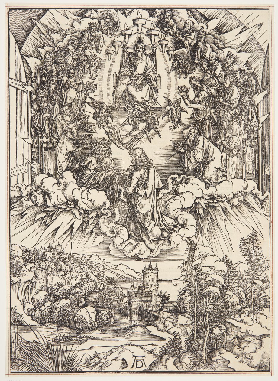 St. Johannes vor Gott und den Ältesten von Albrecht Dürer