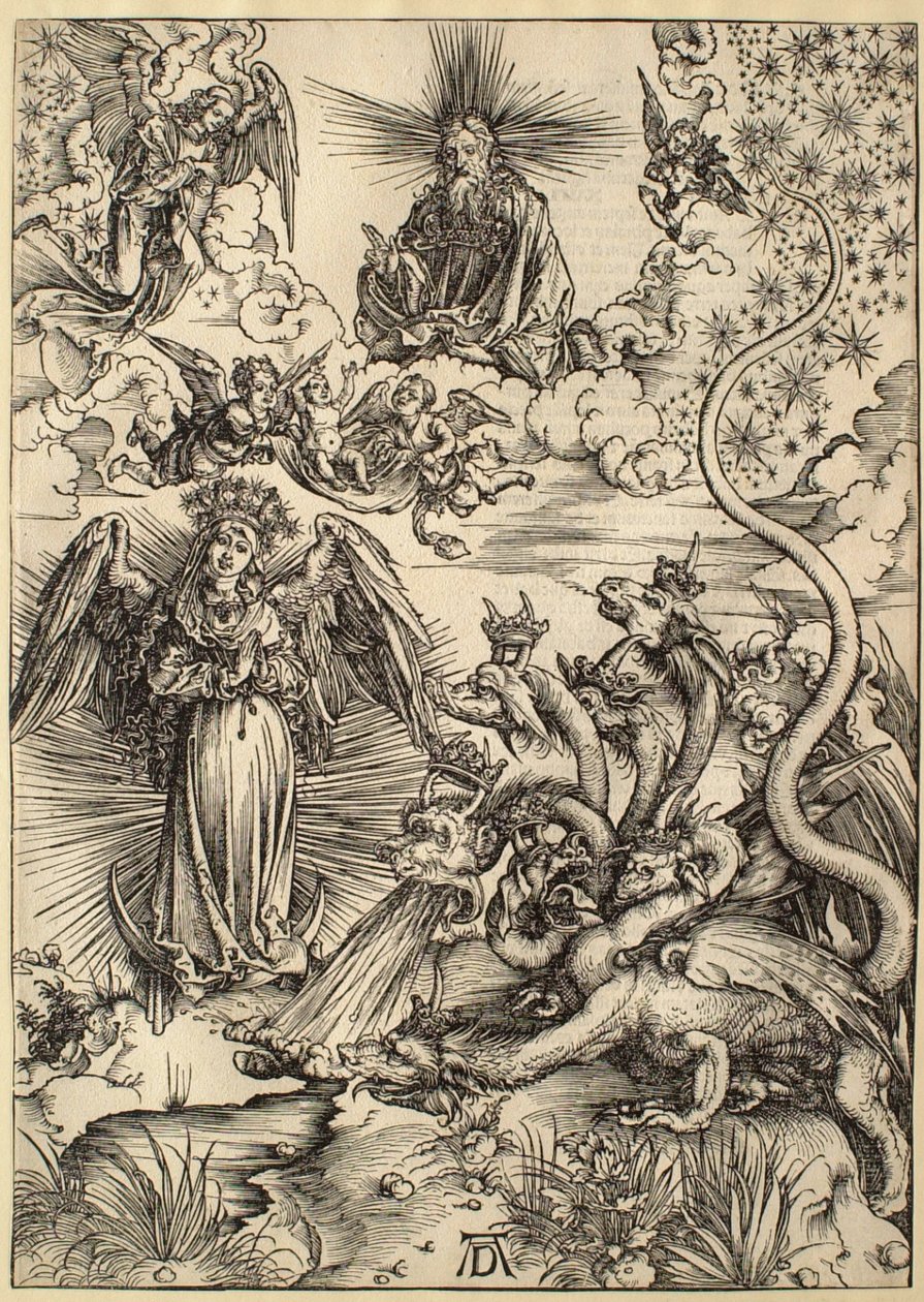 Die Apokalypse: Die apokalyptische Frau von Albrecht Dürer