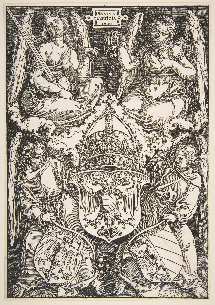 Die Waffen des Reiches und von Nürnberg, 1521 von Albrecht Dürer
