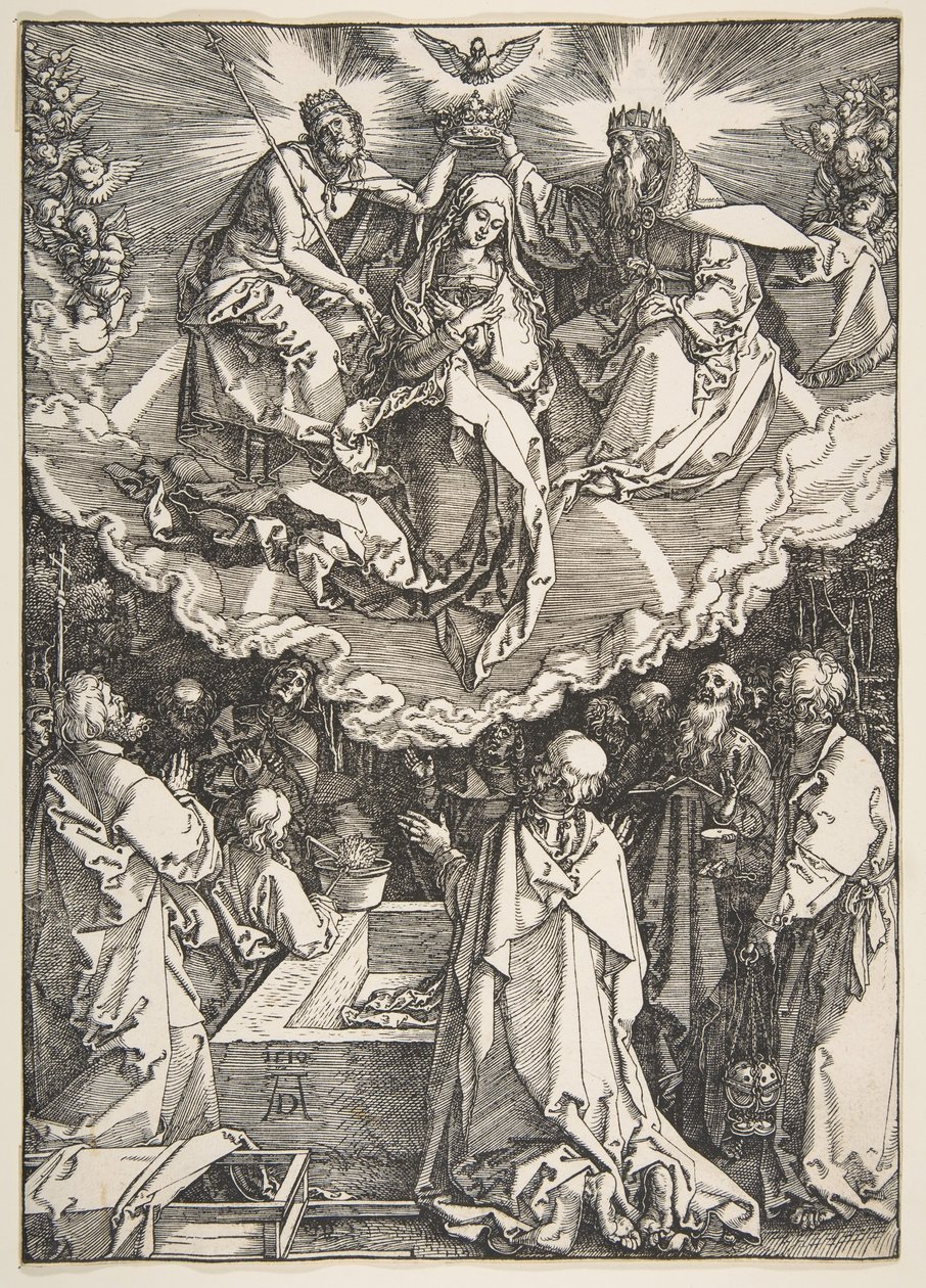 Die Himmelfahrt und Krönung der Jungfrau, aus Das Leben der Jungfrau von Albrecht Dürer