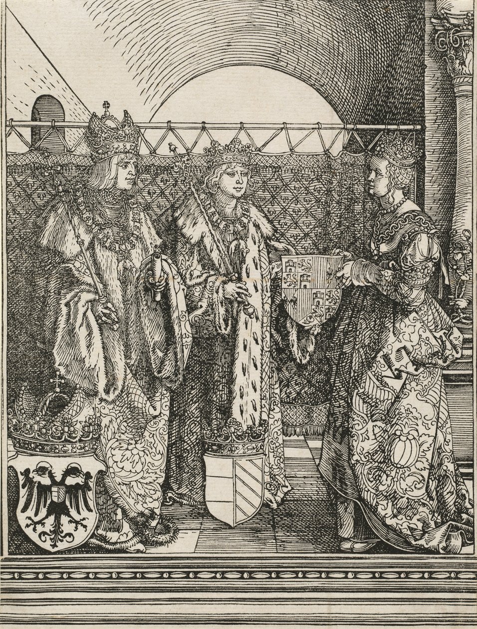 Die Verlobung von Philipp dem Schönen mit Johanna von Kastilien, 1515 von Albrecht Dürer