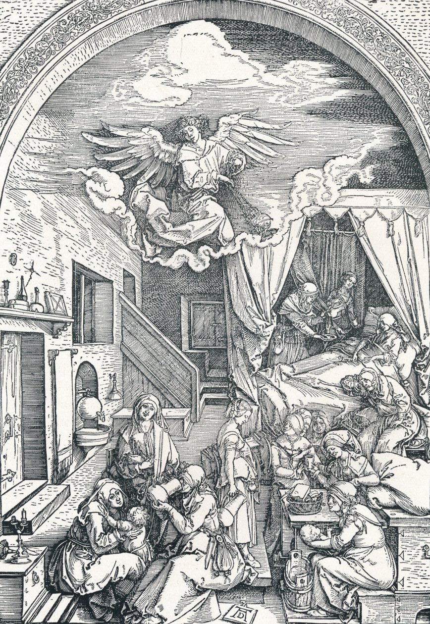 Die Geburt der Jungfrau Maria, um 1503-1504 von Albrecht Dürer