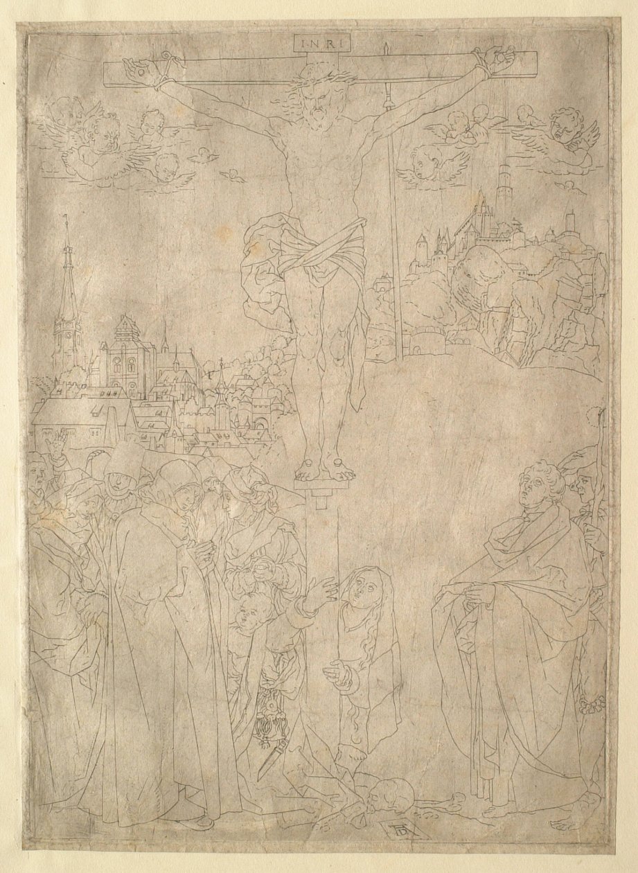 Die Kreuzigung in Umrissen von Albrecht Dürer