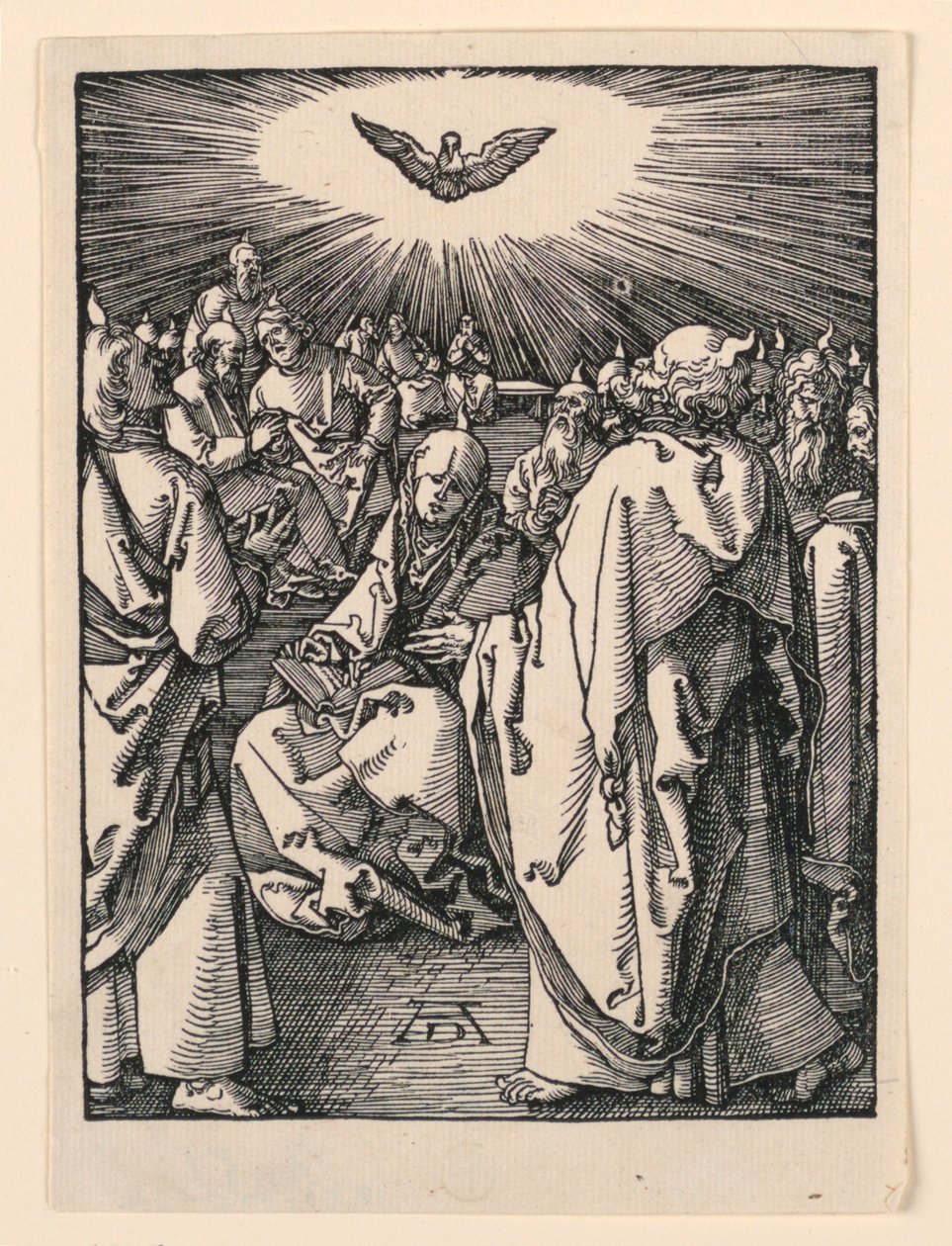 Der Abstieg des Heiligen Geistes (Pfingsten), aus der Kleinen Passion Serie von Albrecht Dürer
