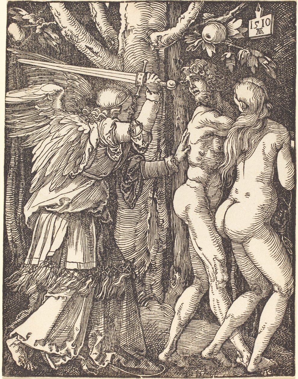 Die Vertreibung aus dem Paradies, aus Die Kleine Passion von Albrecht Dürer