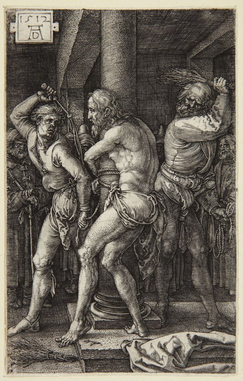 Die Geißelung (Serie der gravierten Passion) von Albrecht Dürer