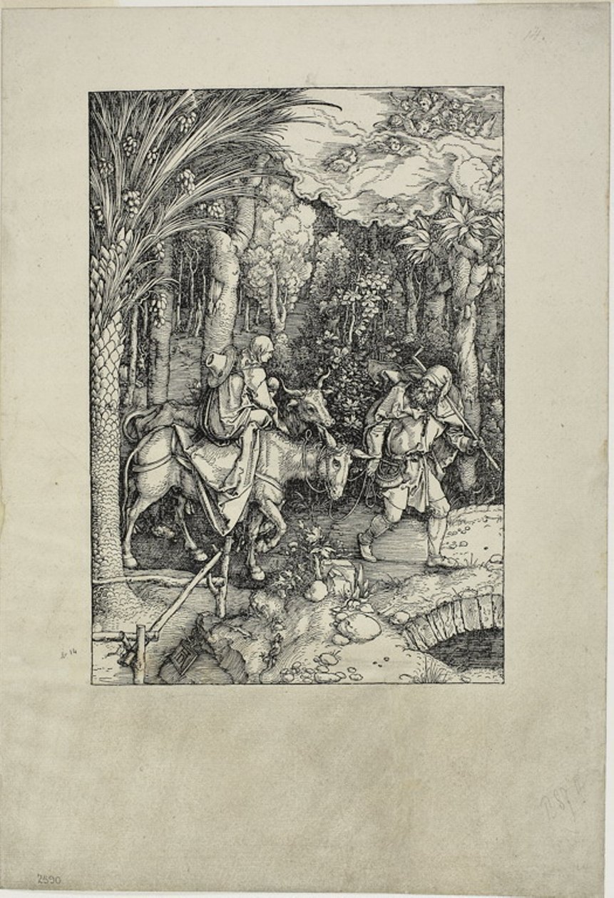 Die Flucht nach Ägypten, aus dem Leben der Jungfrau von Albrecht Dürer